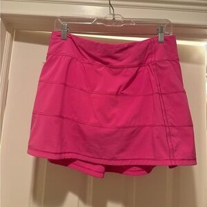 Lululemon sonic pink pace rival skirt tall
